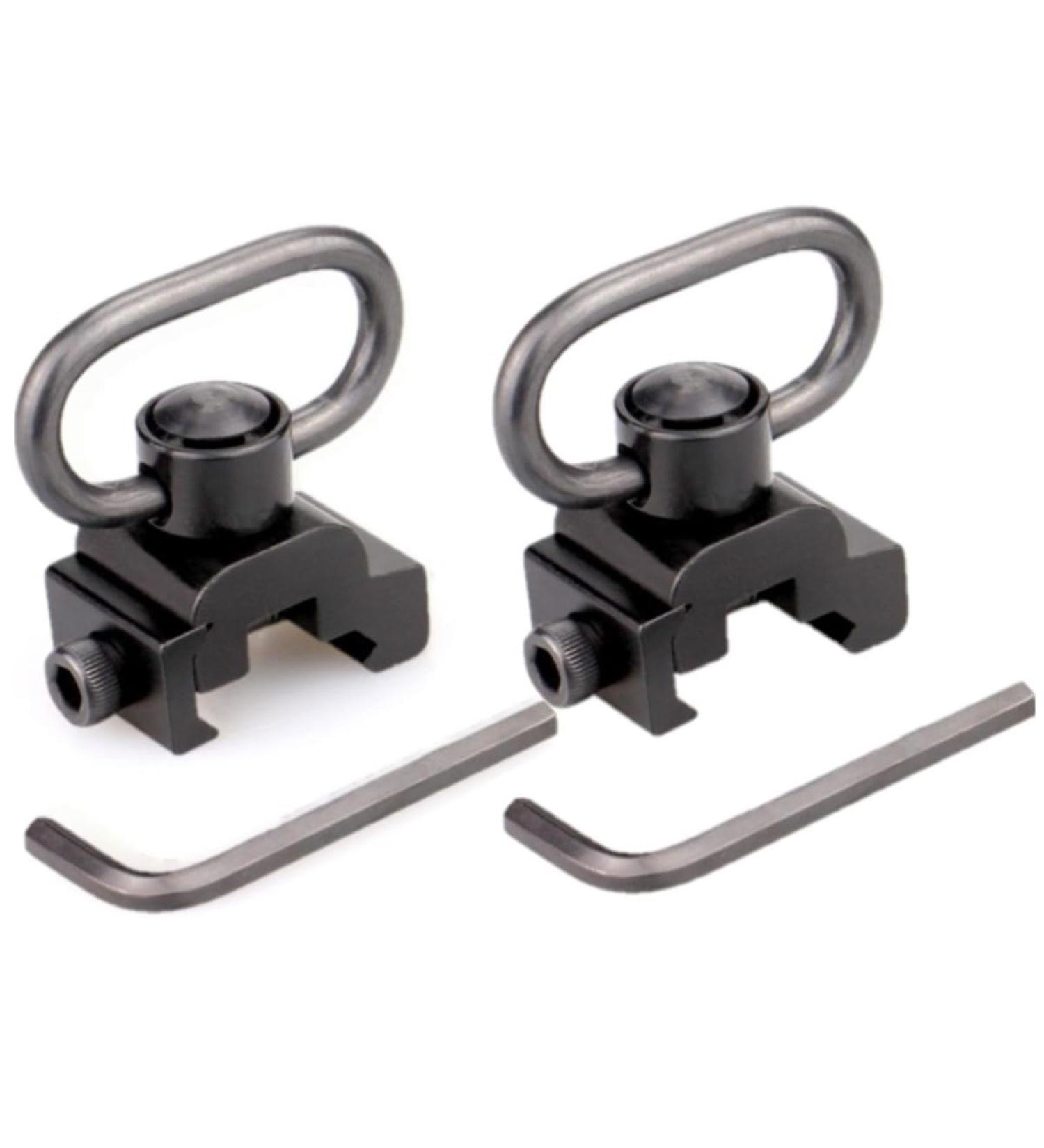 HOUSON 2PCS QD Sling Swivel - Quick Detach Adapter for 20mm Weaver Rails - International Shipping Available - Buy Online on GoSupps.com