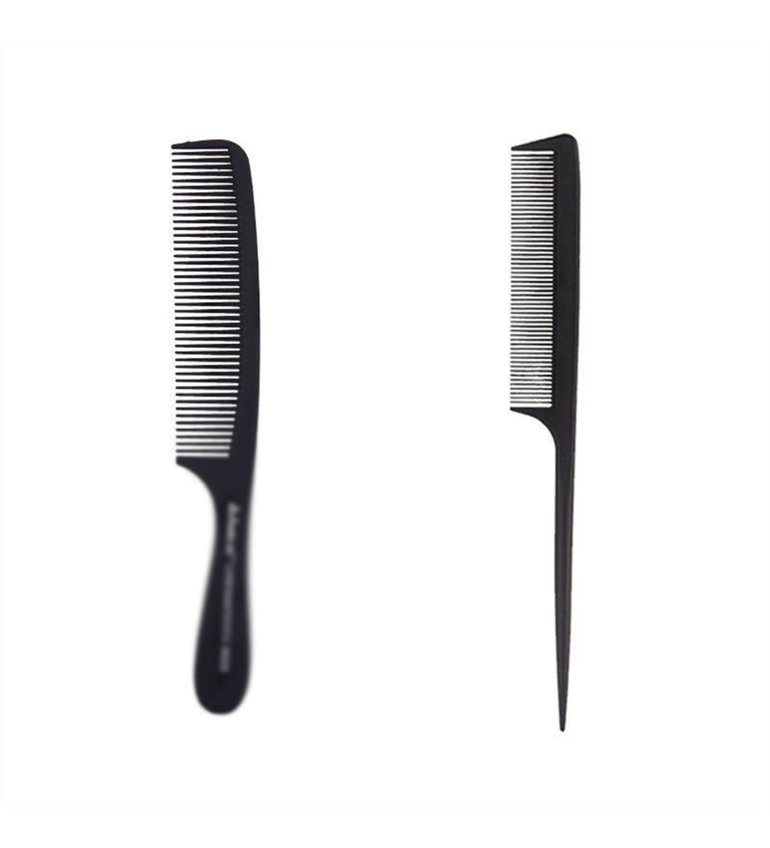 Comb Hair Care 2pcs Hair Styling Comb Fine Tooth Hair Comb Set Styling Comb For Curly Straight Long Short Hair Black 5 Hair Brush Brass