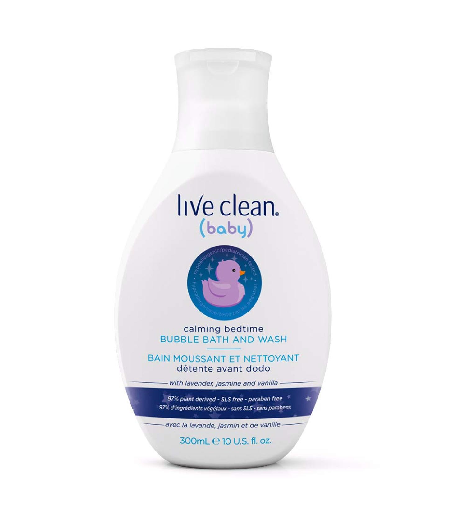 Live Clean Baby Calming Bedtime Bubble Bath & Wash - 10 oz Organic Formula - Buy Online on GoSupps.com
