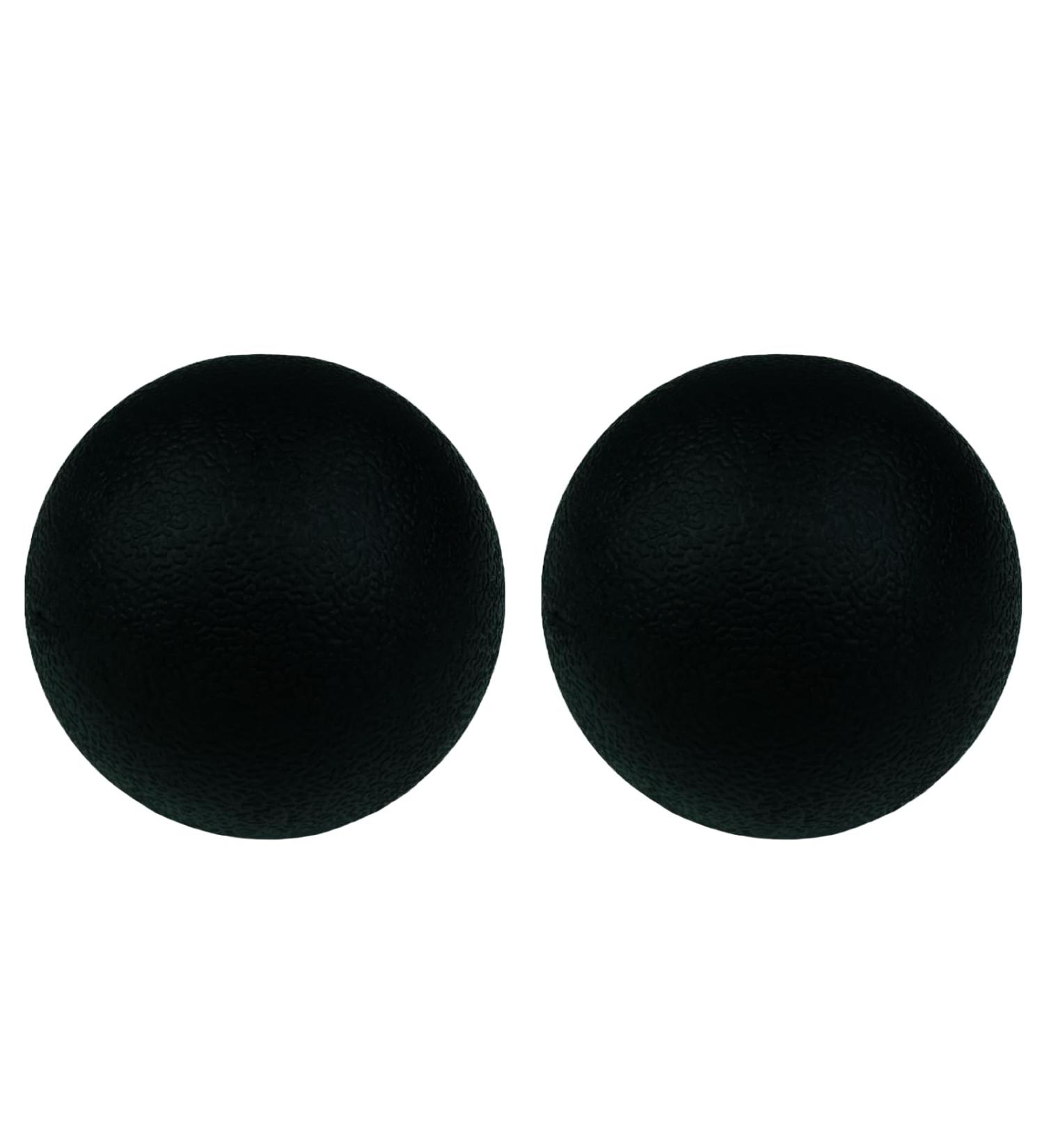Massage Balls for Myofascial Relief - Hard Lacrosse Balls for Back Legs Feet & Hands - Trigger Point Massage Balls (2 Pieces Black) - Enhance Yoga & Muscle Relaxation - Buy Online on GoSupps.com