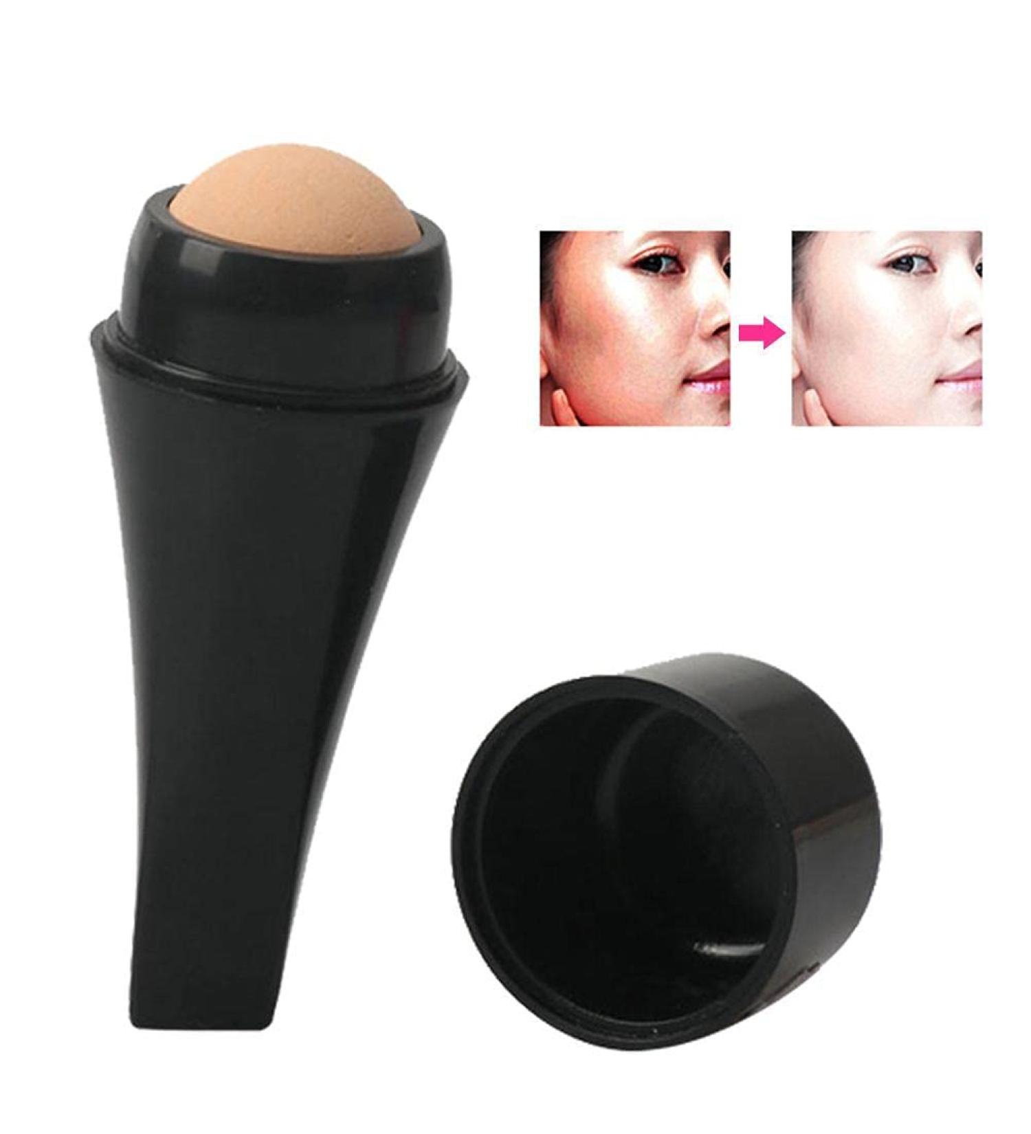 Volcanic Oil-Absorbing Face Roller | Oil Control Stick for Shrink Pores | Reusable Skincare Tool - Mini Massage Perfect for On-the-Go - Buy Online on GoSupps.com