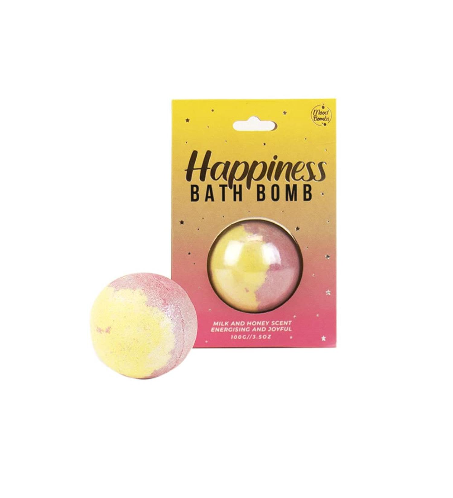 Gift Republic Happiness Mood Boosting Bath Bomb - Milk and Honey 100g (Pack of 1) - Buy Online on GoSupps.com