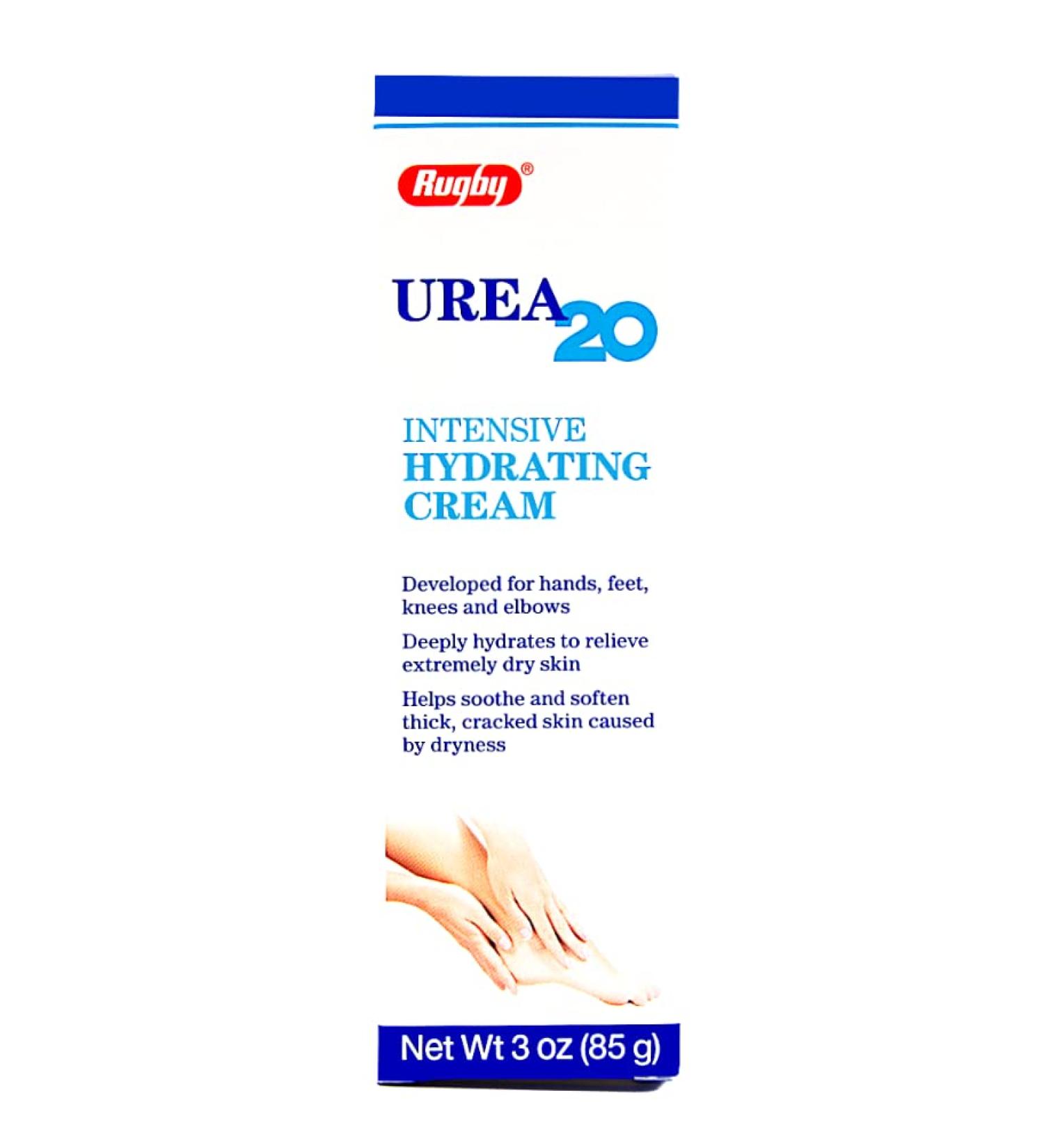 Rugby Urea 20 Intensive Hydrating Cream - 3 oz | Soothe Extremely Dry Skin - Buy Online on GoSupps.com