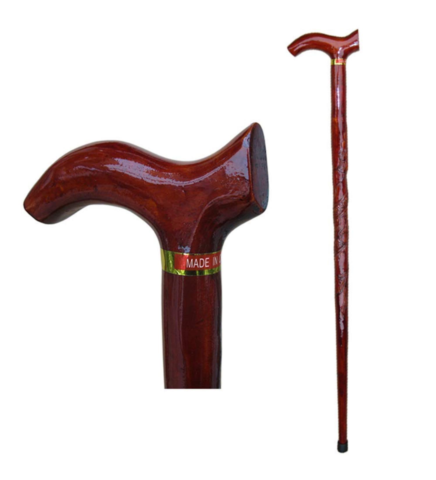 Walkers for Seniors Disabled&Elderly Lightweight Non-Slip Solid Wood Canes Men&Women Hiking Wood Walking Sticks Mountaineering Crutch Red Wine 88cm(35inch) rollator Walker Durable Mobility Aid - Buy Online on GoSupps.com