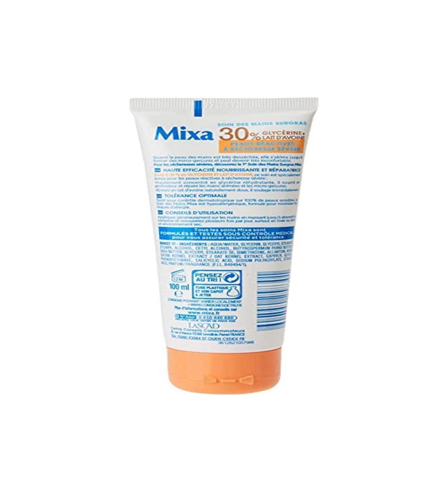 Mixa Intensif Hand Care Cream - Highly Greasy Formula for Extremely Dry Skin | 100ml | International Shipping Available - Buy Online on GoSupps.com
