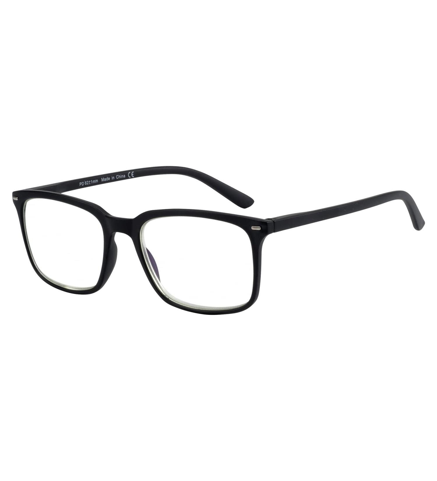 Zenottic Men's Blue Light Blocking Reading Glasses - Classic Anti-UV400 Design | Black 0.0 Prescription - Buy Online on GoSupps.com