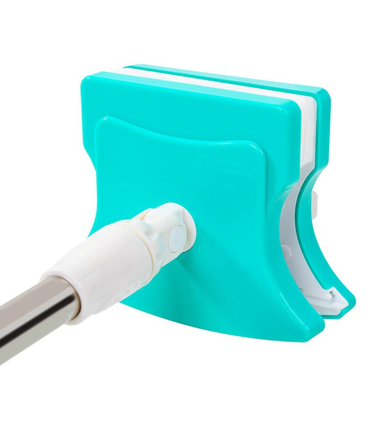 LTLJX Double-Side Magnetic Glass Cleaner with 360 Degree Rotation Head and Stainless Steel Extension Pole Home Cleaning Wiper for High-Rise Windows 5-36cm Green - Buy Online on GoSupps.com