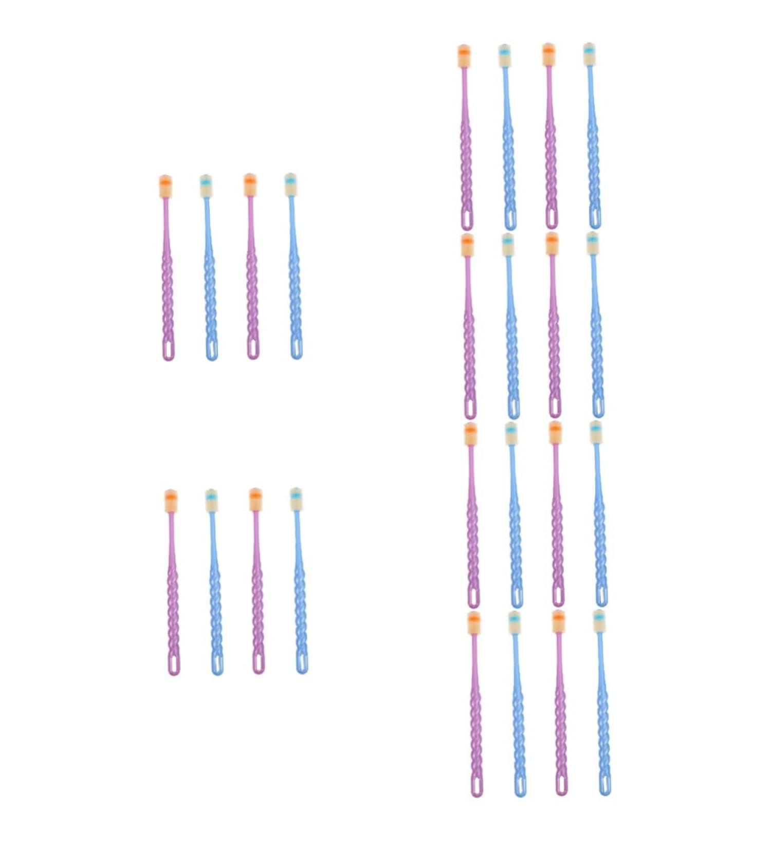Buy 24-Piece Baby Toothbrush Set for Girls | Soft Silicone Dental Care Tools | 360 Security Toothbrushes & Floss - Buy Online on GoSupps.com