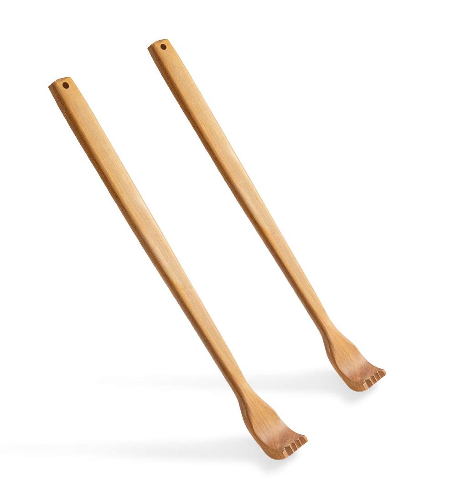 2-Piece Wood Back Scratchers - Long Handle for Itching Relief & Body Relaxation | Durable & Effective Itch Relief - Buy Online on GoSupps.com