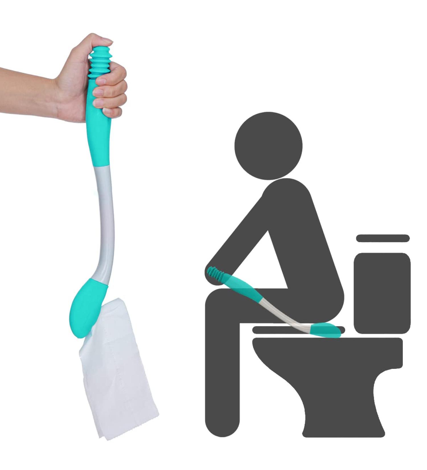 Toilet Aids for Hygiene | Easy Wiping Solutions for Seniors Pregnant Women & Hand Injuries - Shop Now! - Buy Online on GoSupps.com