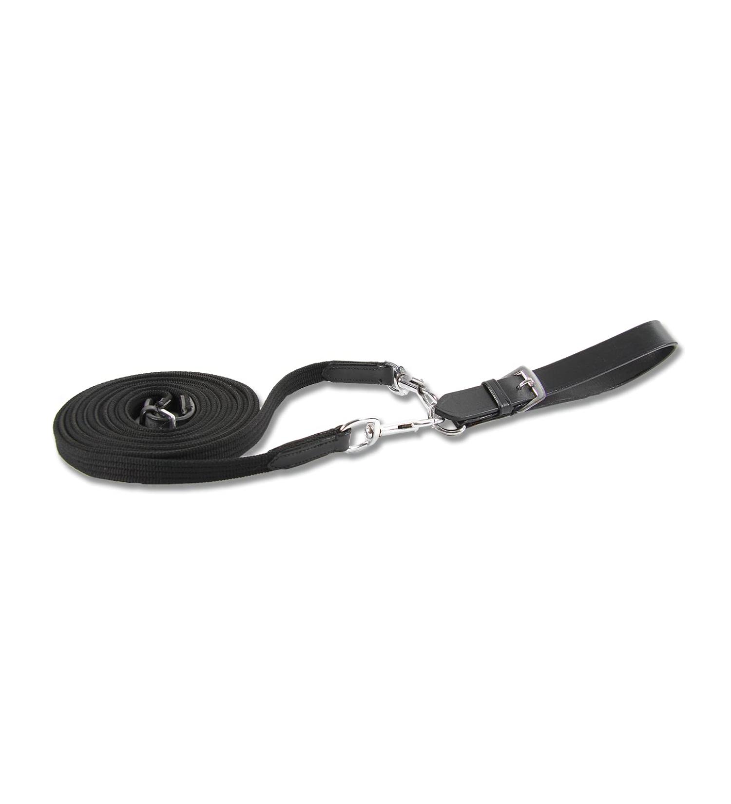 STAR WALDHAUSEN webbing draw reins with carabiner warmblood black