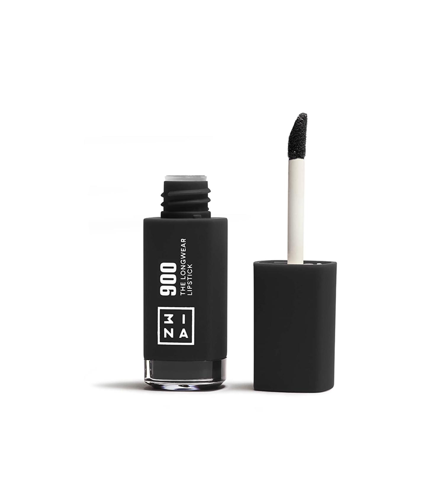 3ina Longwear Black Lipstick 900 - Matte Liquid Lipstick with Hyaluronic Acid | Vegan & Cruelty-Free Highly Pigmented - Buy Online on GoSupps.com