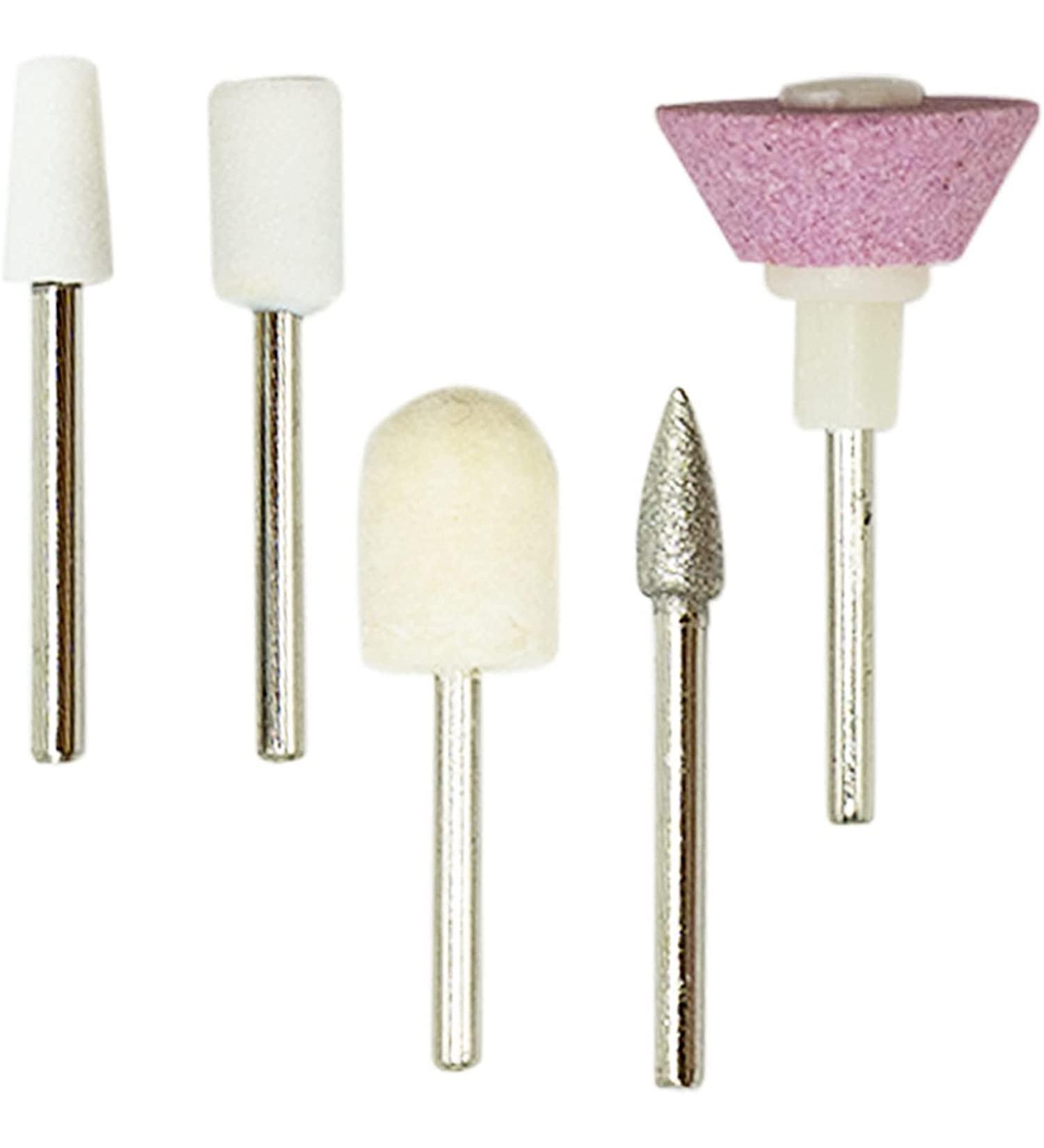 YNR 5 Pcs Sanding Nail Files Drill Bits Nails Edge Polish Cleaning Tools Electric Machine Accessory Manicure Pedicure Tips DIY Beauty - Buy Online on GoSupps.com