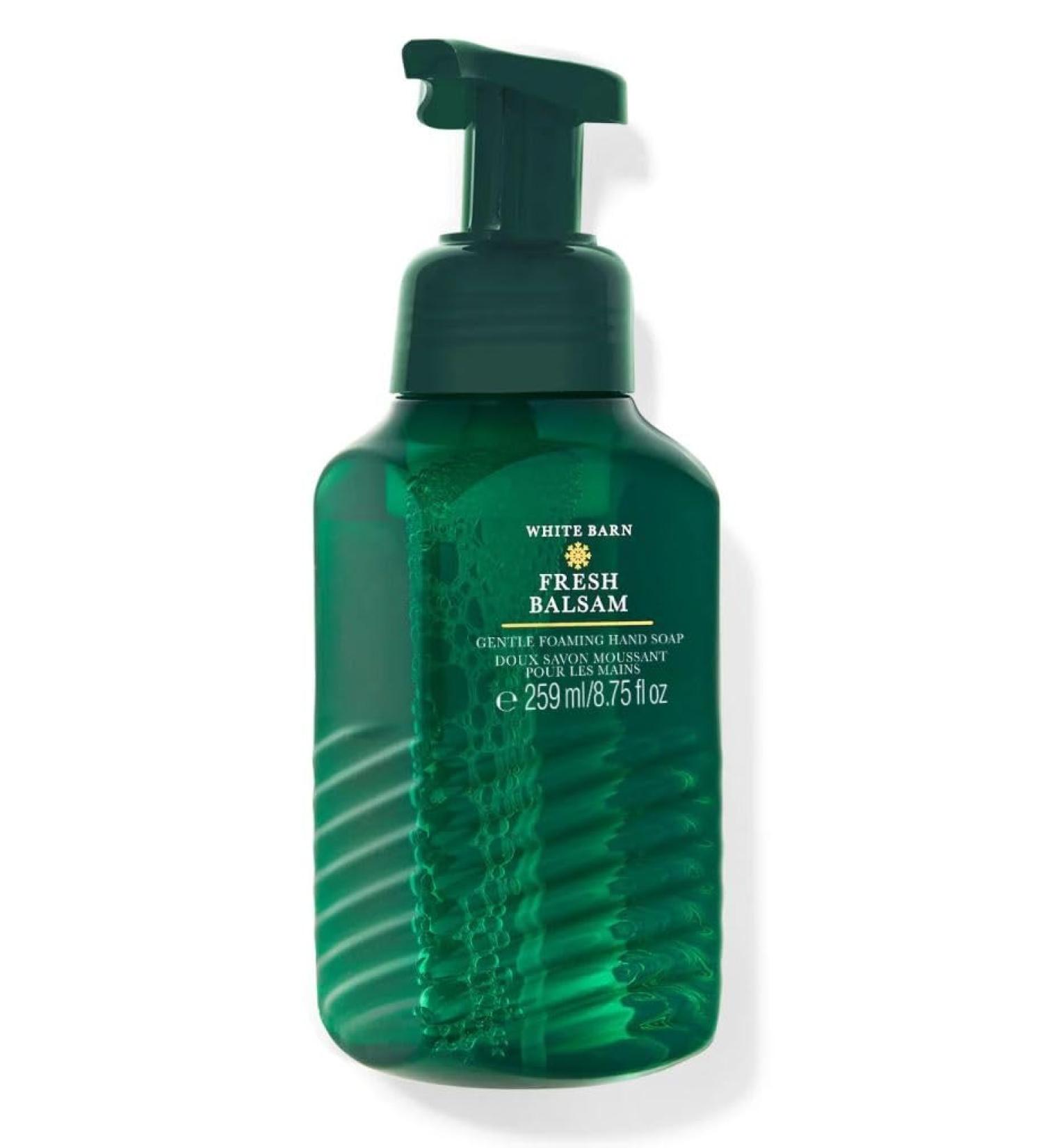 Bath Body Fresh Balsam Gentle Foaming Hand Soap - 8.75 Fl Oz - Scented with Natural Essential Oils