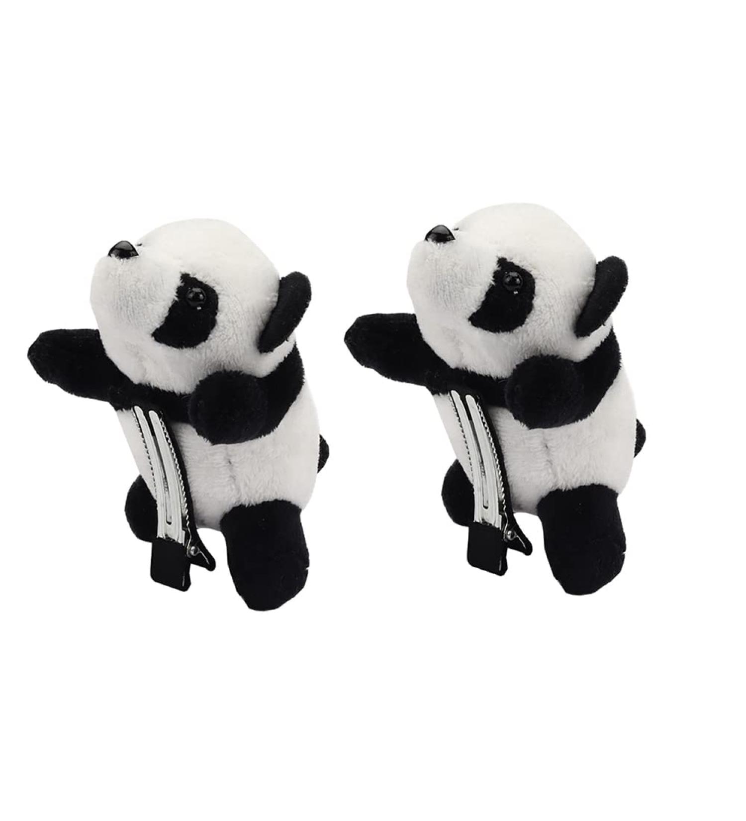 JIHUOO Panda Alligator Hair Clips - 2 Pack Non-Slip Animal Hairpins for Girls - Buy Online on GoSupps.com