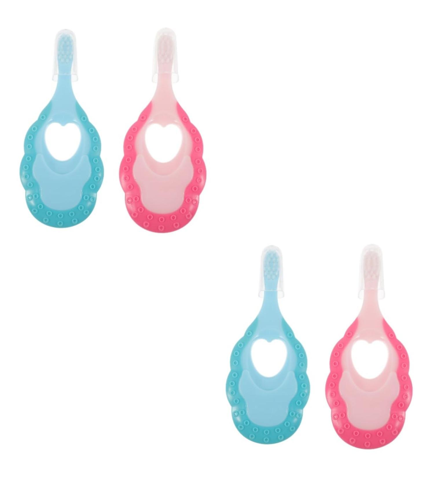 Shop Minkissy Portable Toothbrush Set - Perfect for Kids & Travel - Includes MAM Bottle Handles & Massage Tools (4 Pieces) - Buy Online on GoSupps.com