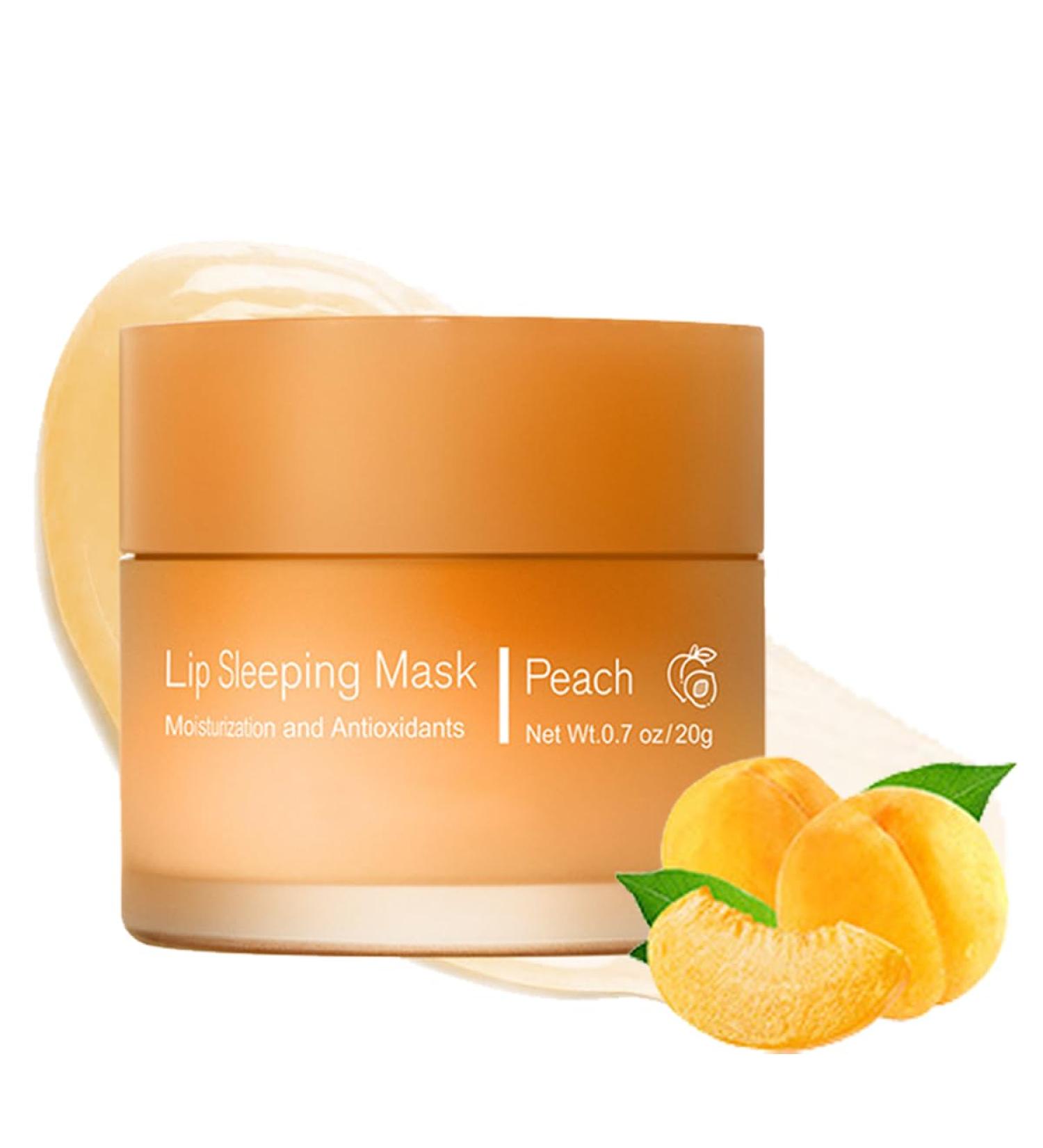 Lip Sleeping Mask Long-Lasting Moisturizing Lip Mask Night Care Lip Product Moisturizing And Nourishing Chapped Lips Repairing Lip Balm Lip Skin Care Enhanced Hydration (#1 Peach) - Buy Online on GoSupps.com