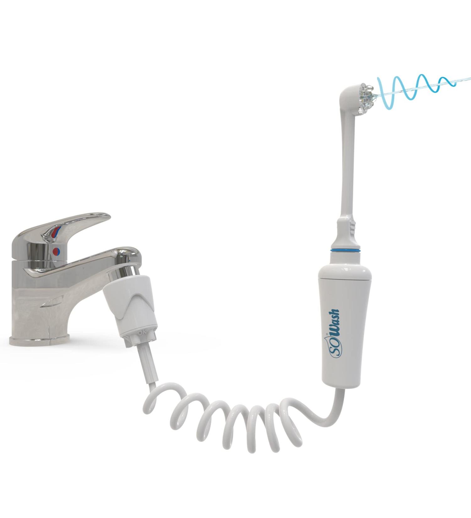 SoWash Oral Irrigator VORTICE | Connects to Tap | Battery-Free & Electric-Free | Premium Italian Oral Care Solution - Buy Online on GoSupps.com