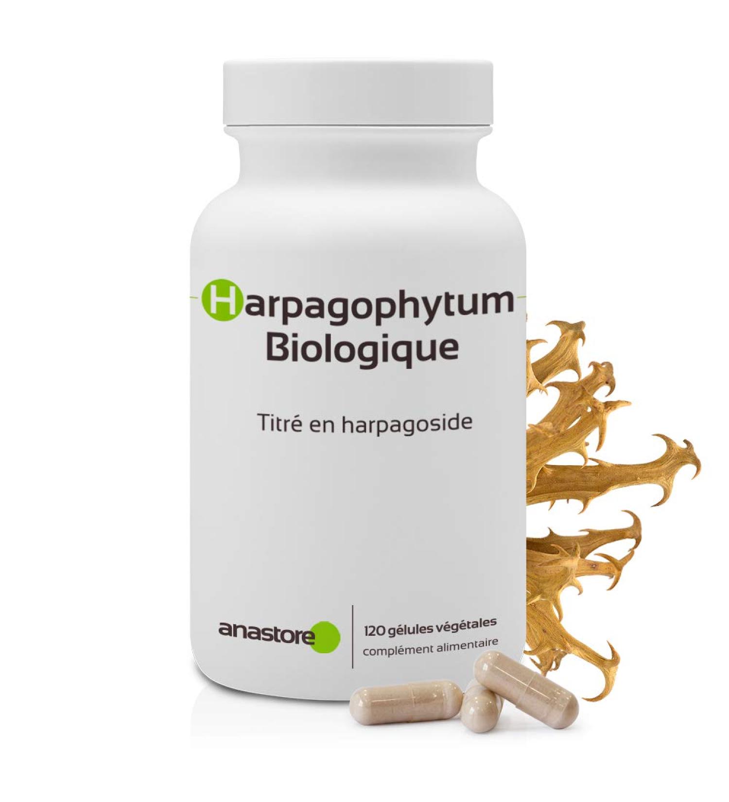 Organic Harpagophytal x 400 mg / 120 capsules * Joints (inflammation) Digestion (Liver) Muscles and Skeletons Sports Performance (Muscle Pain) * Made in France - Buy Online on GoSupps.com