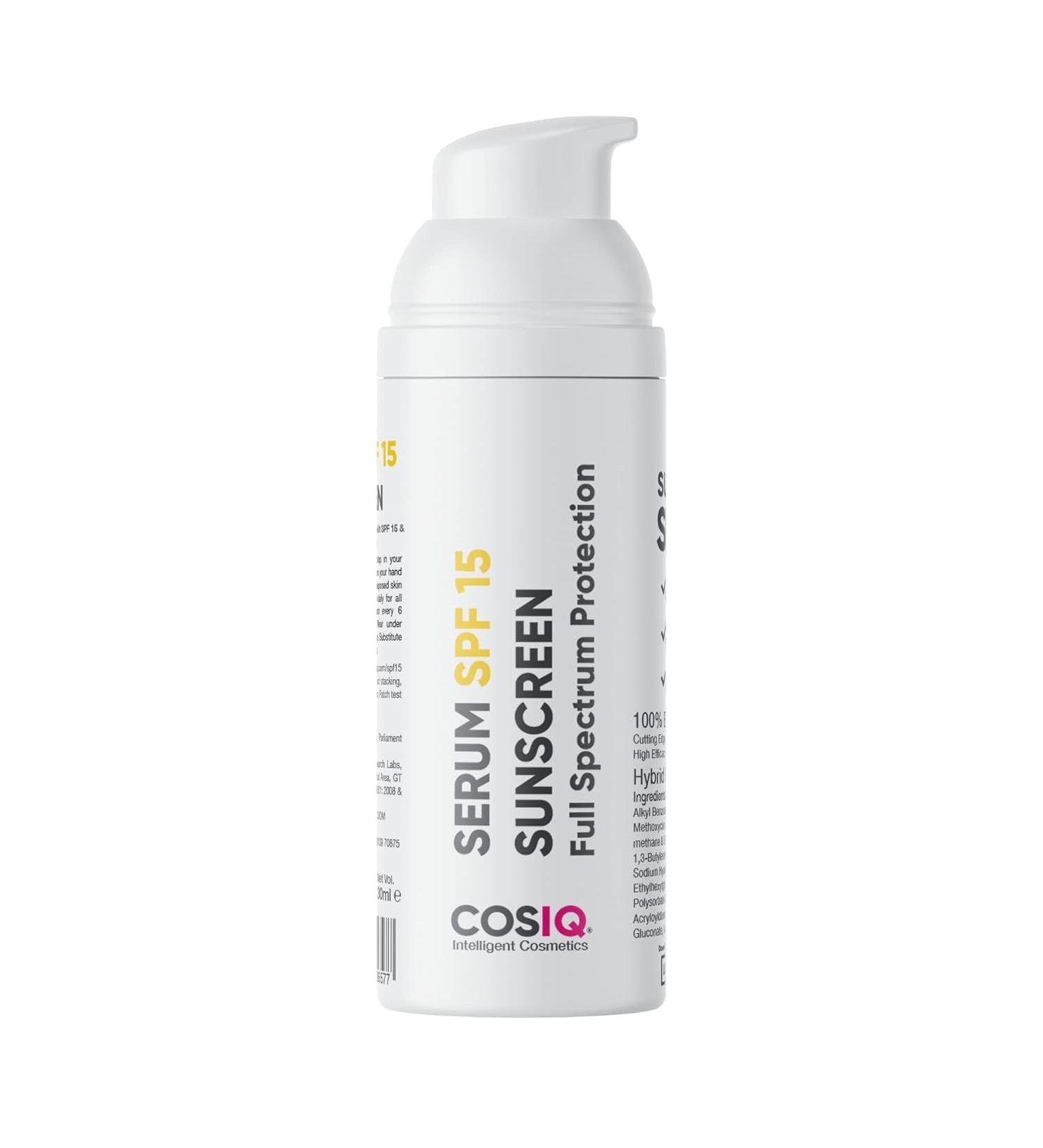 Indoor Sunscreen Serum SPF 15 PA++++ - Broad Spectrum UVA/UVB/IR Protection | Lightweight No White Cast Skin Safe - 30ml - Buy Online on GoSupps.com
