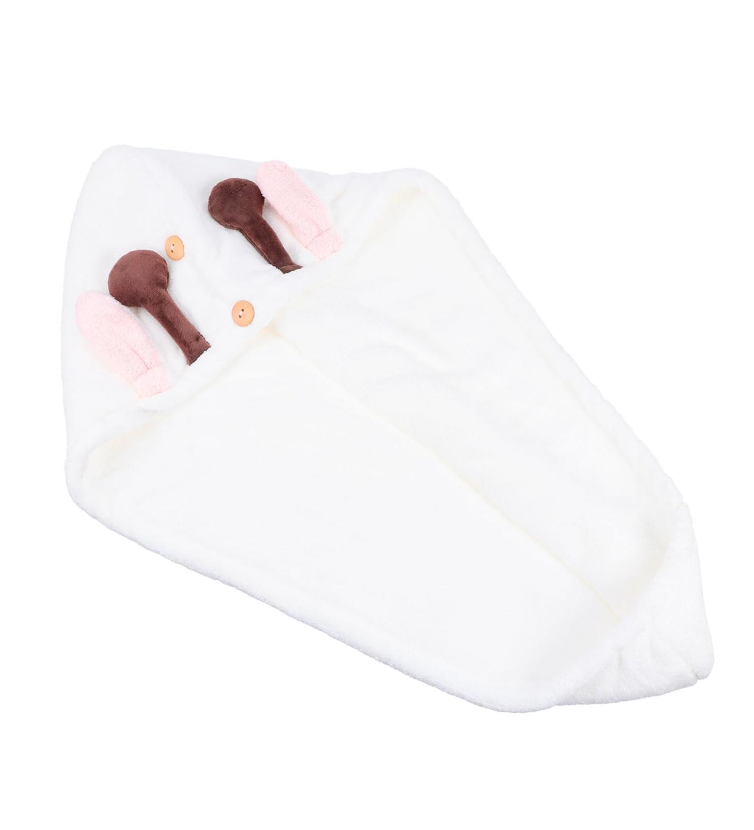 MERRYHAPY Quick Dry Hair Cap - Luxury Shower Cap & Turban in Pink Coral Fleece for Fast Drying - Ideal for Wet Hair & Bath Use (60x22cm - Buy Online on GoSupps.com