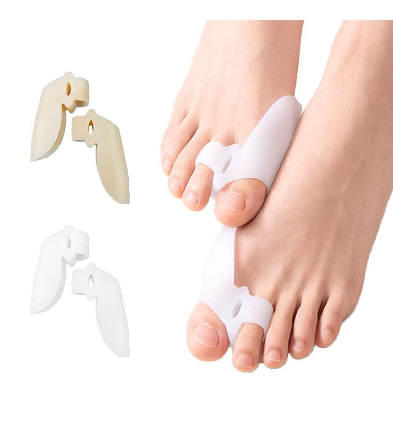 Xiongqi Silicone Toe Separators - 2 Pairs for Overlapping Toes & Bunions Relief | Toe Spacers & Smoothing Orthoses - Buy Online on GoSupps.com