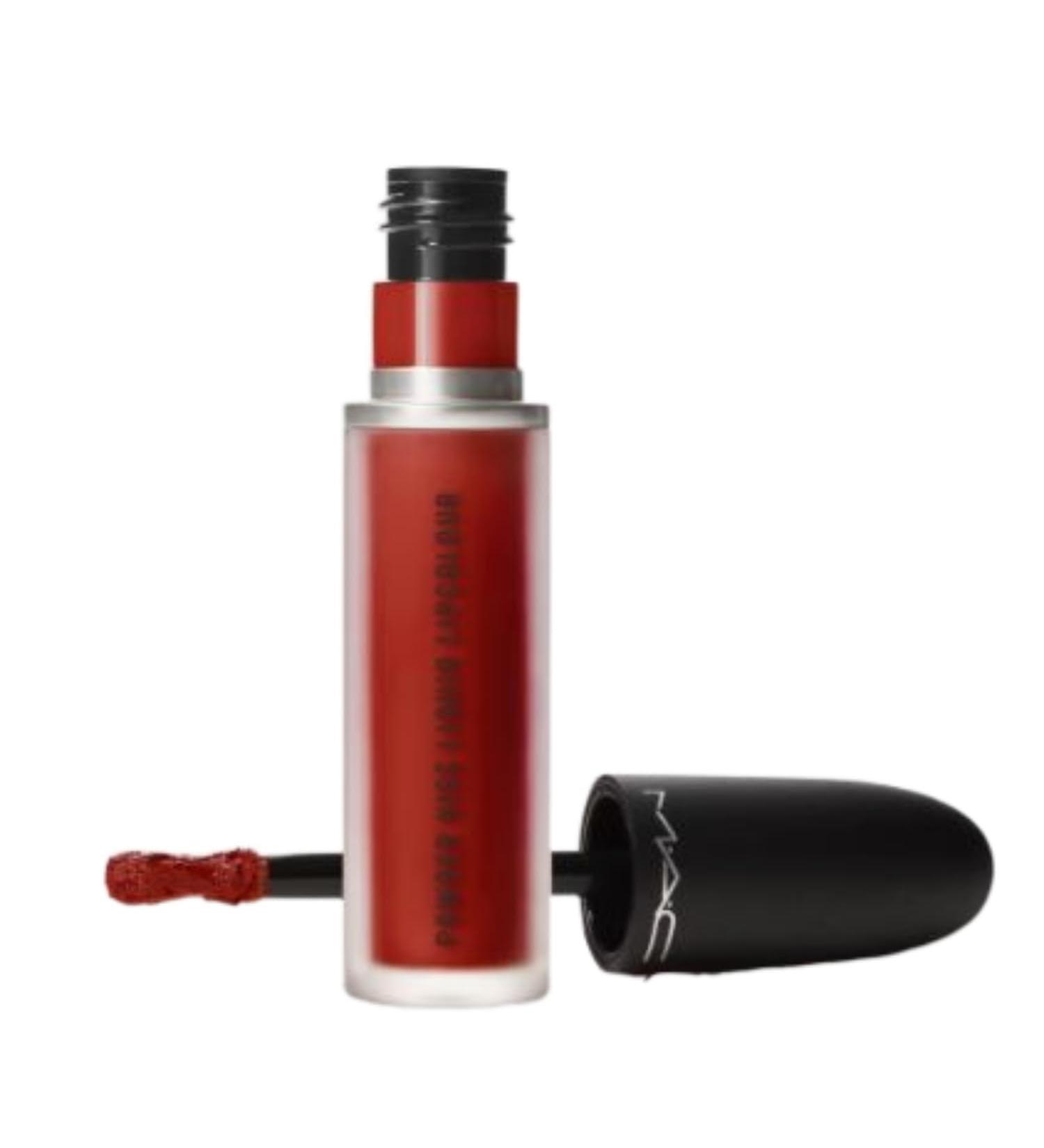 MAC Powder Kiss Liquid Lipcolour Lipstick - 982 Marrakesh-Mere (Intense Orange Brown) - 0.17 fl oz / 5 mL