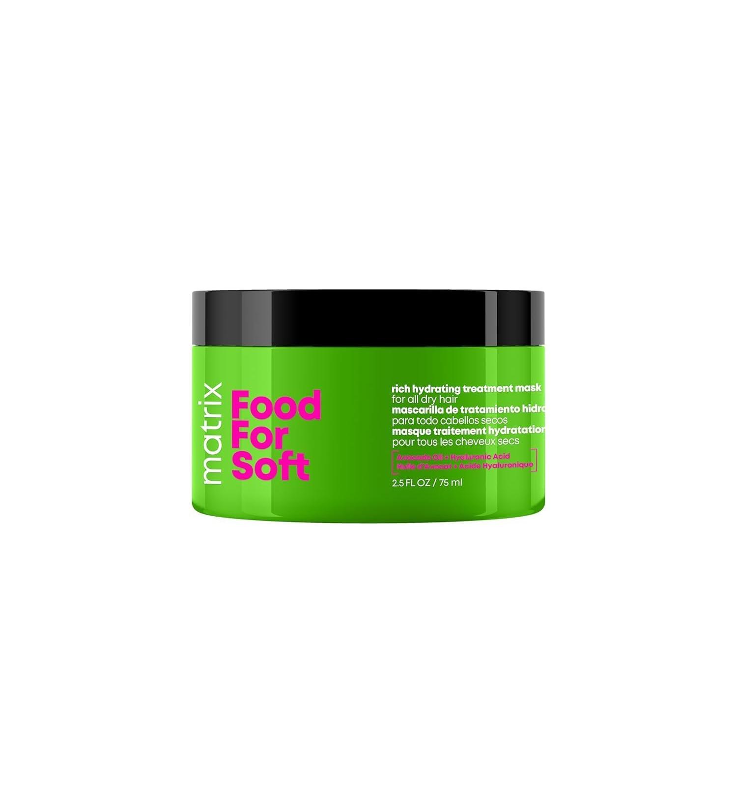 Matrix Masque Hydratant Cheveux Secs Tr s Secs Enrichi en Acide Hyaluronique et Huile d'Avocat Food For Soft 75 ml - Buy Online on GoSupps.com