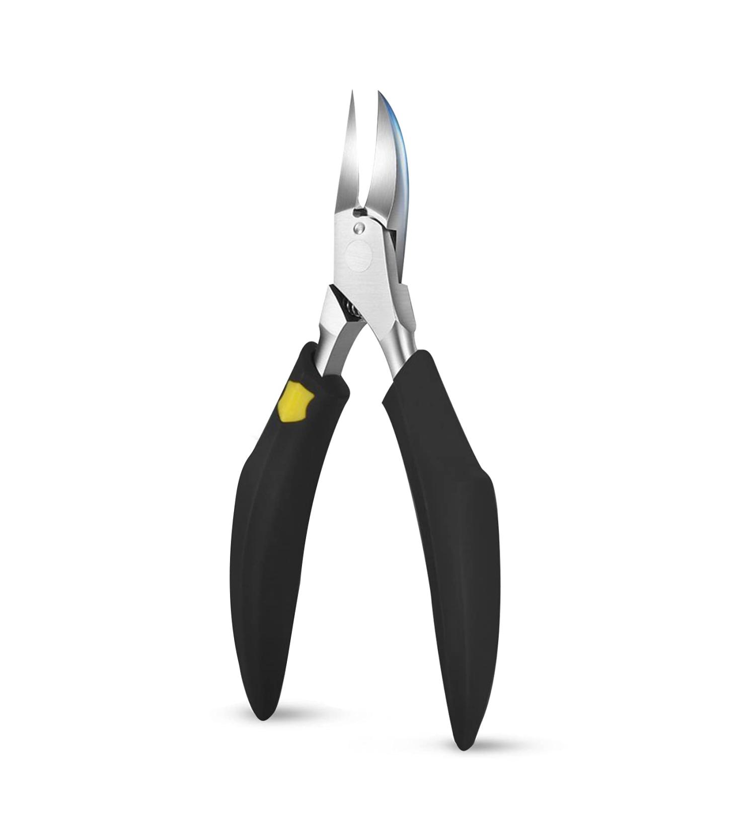 JeoPoom Professional Thick Ingrown Toe Nail Clippers - Super Sharp Curved Blade Grooming Tool (Black) - Buy Online on GoSupps.com