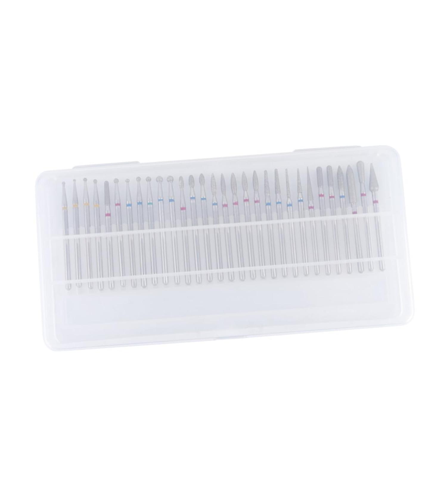 FRCOLOR 1 Box Nail Goue Lemon Cocktail Straws Nail Care Polishing Drill Abacus Decor Acrylic Nail File Drill Bit Cylinder Head Grinding Nailer Nail Drill Manicure Nail Polish - Buy Online on GoSupps.com