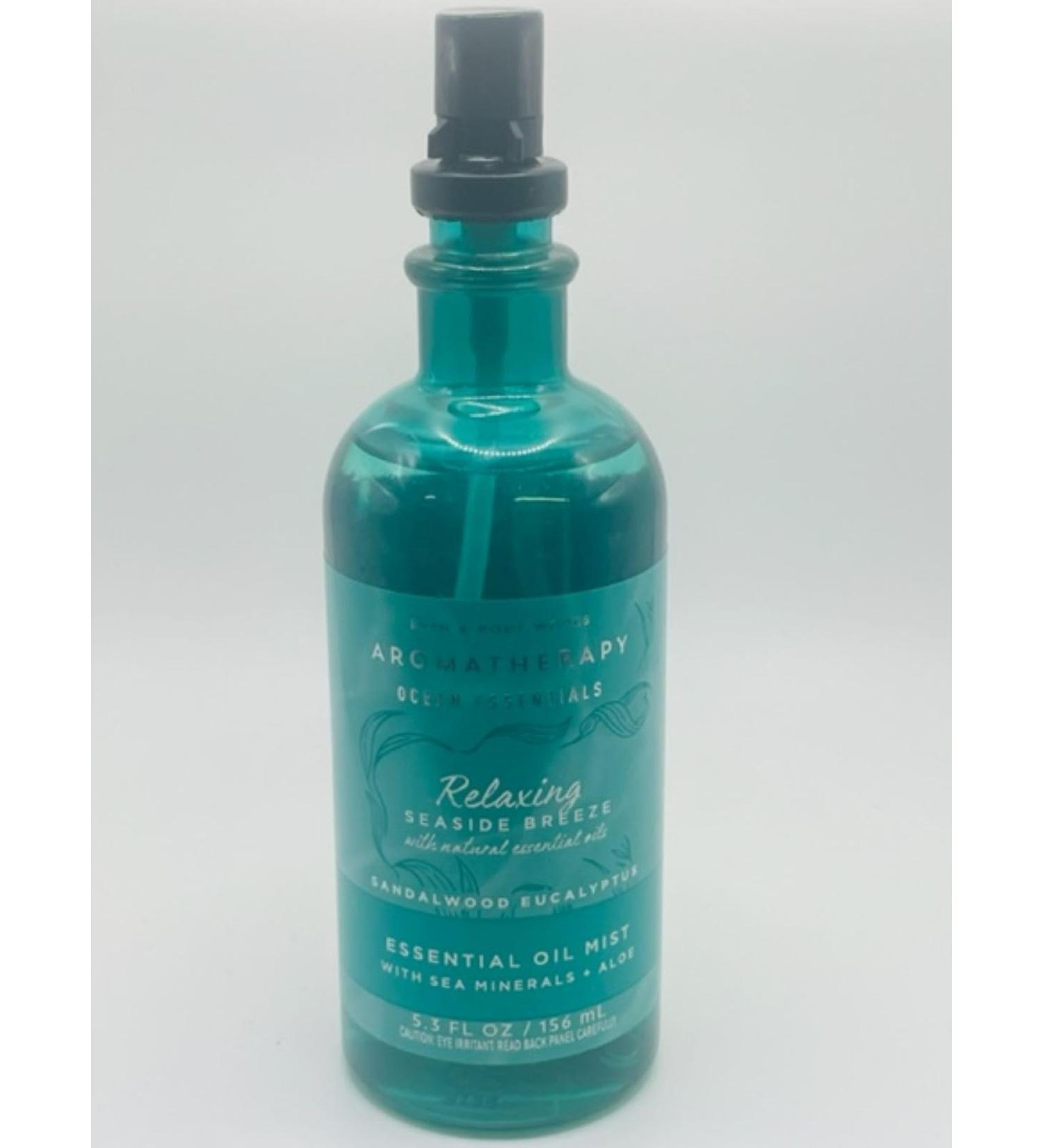 Relaxing Seaside Breeze Sandalwood Eucalyptus Aromatherapy Mist 5.3 Ounce For Skin Pillows and Linens Made With Essential Oils