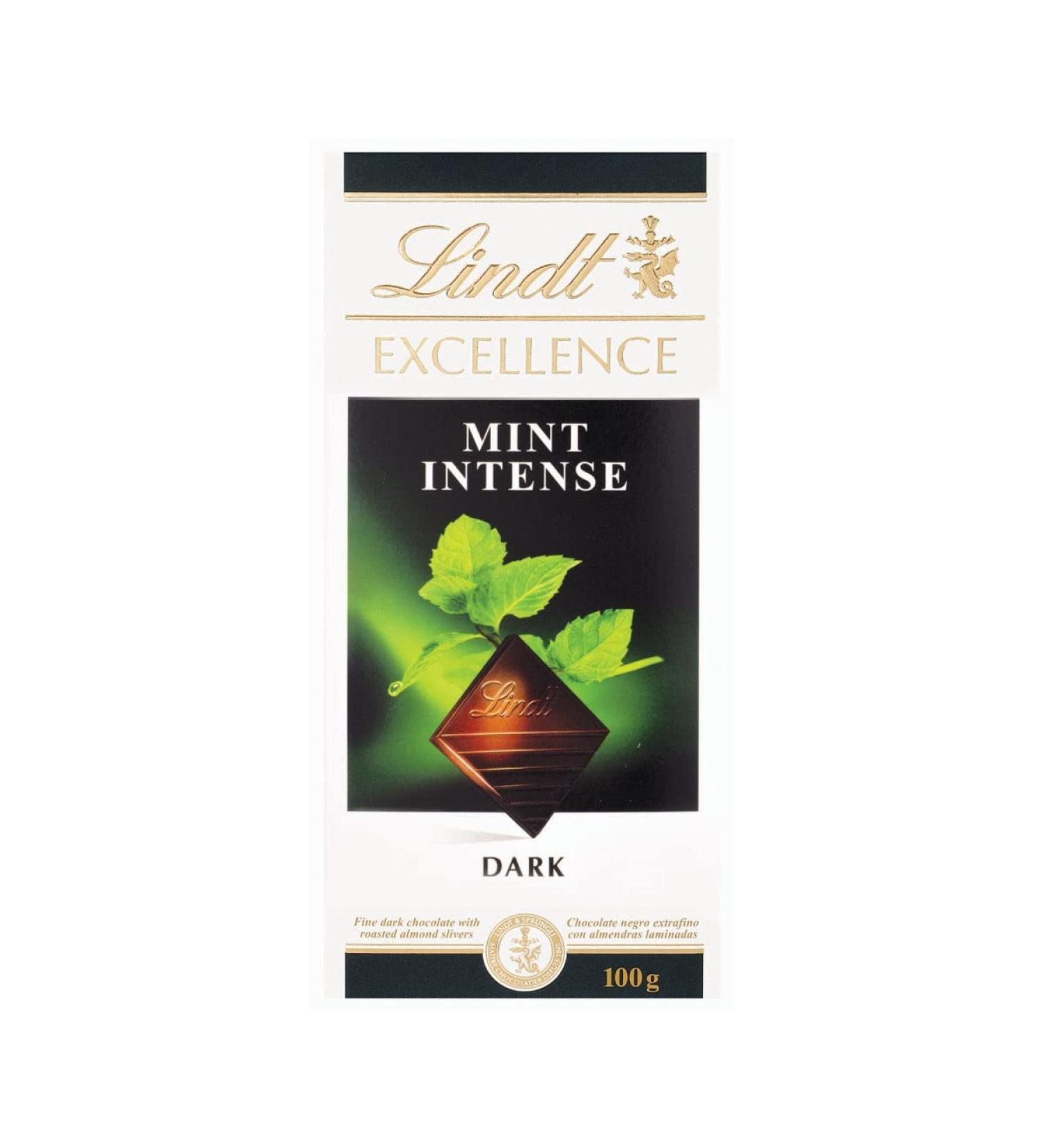 Lindt Excellence Intense Mint 100g x 10