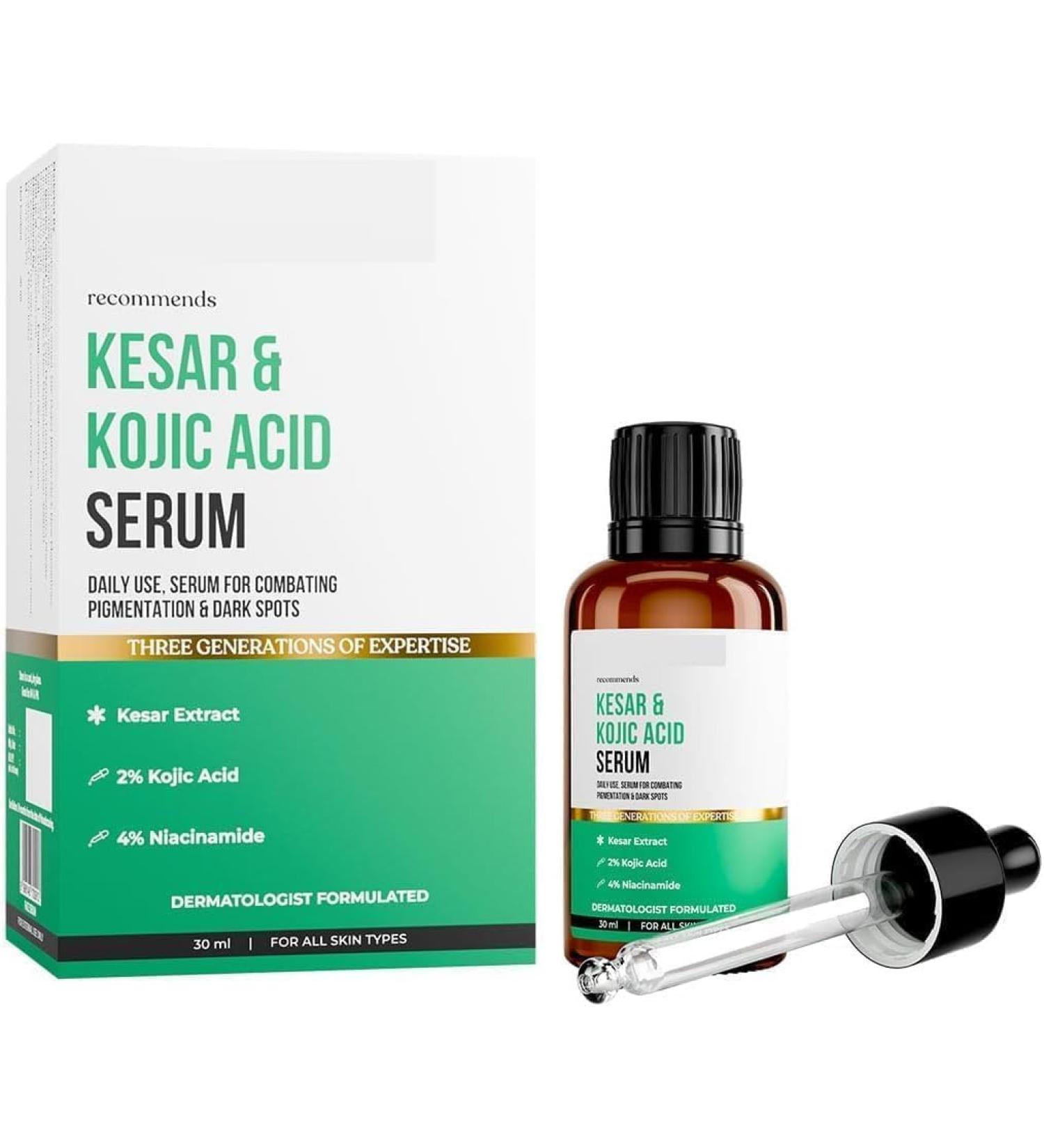 DX Men & Women Serum with Kesar & Kojic Acid | for Pigtation and Dark Spots | & - 30ml - Buy Online on GoSupps.com
