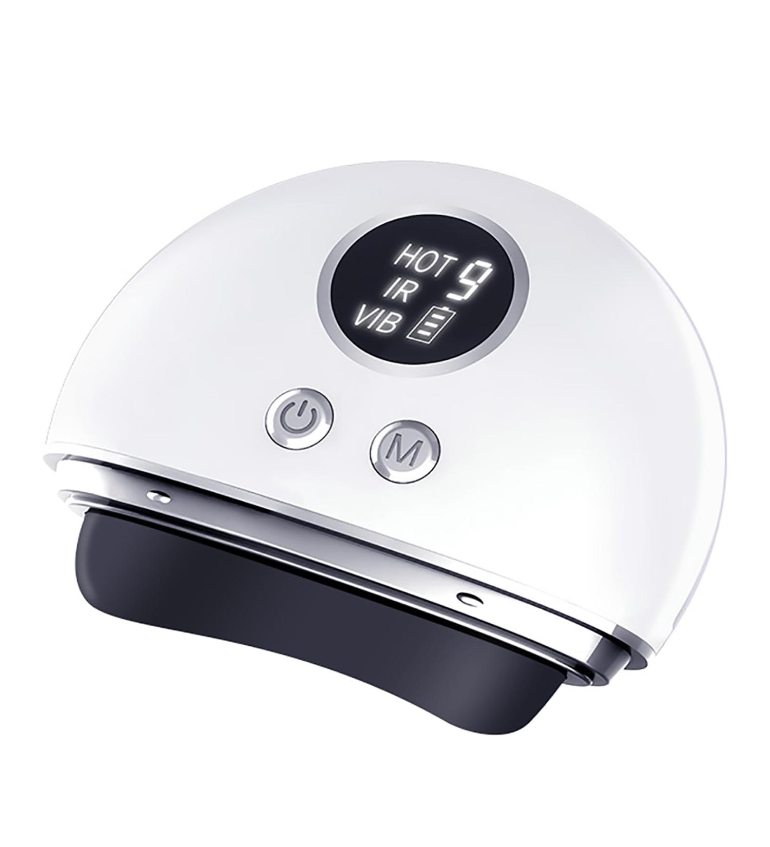 MayBud Electric Gua Sha Bian Stone Facial Tool Led Facial Massage Scraping Board 4 Modes 9 Levels of Heating and Vibration for Neck Facial Lift Skin Tightening Anti-Aging Reduce Puffiness. - Buy Online on GoSupps.com