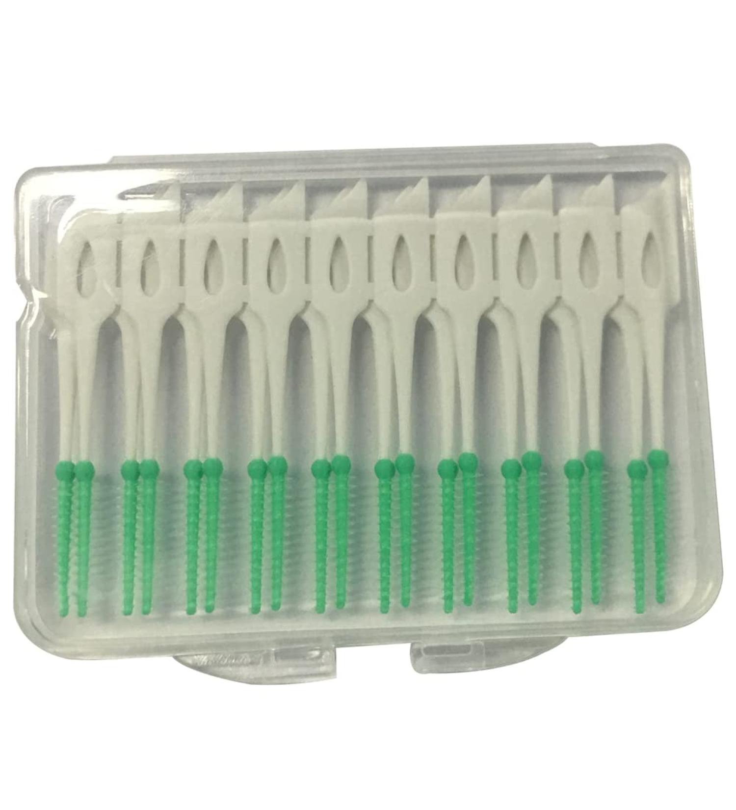20 Soft Silicone Interdental Brushes | Portable Oral Care Set for Home Office & Travel - All-Round Cleaning Tool - Buy Online on GoSupps.com