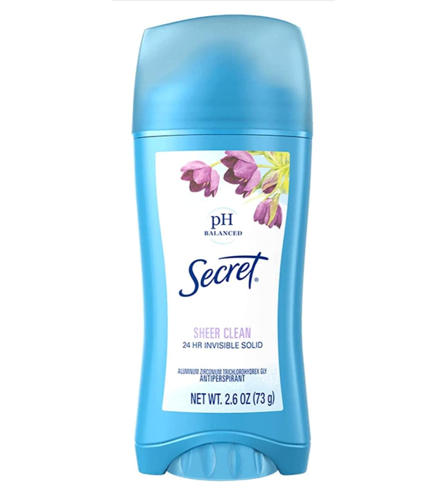 Secret Original Sheer Clean Scent Women's Invisible Solid Antiperspirant & Deodorant 6 Count