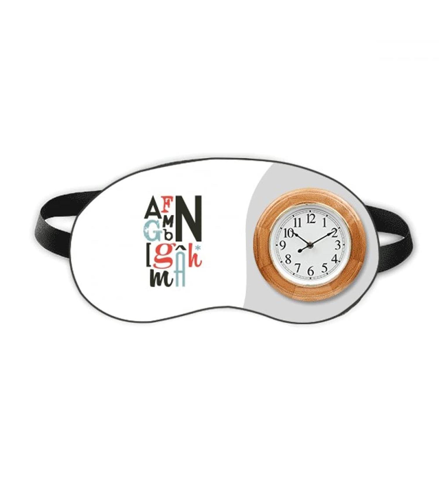 Stylish Handwritten Alphabet Quote Sleep Mask Eye Cover - Buy Online on GoSupps.com