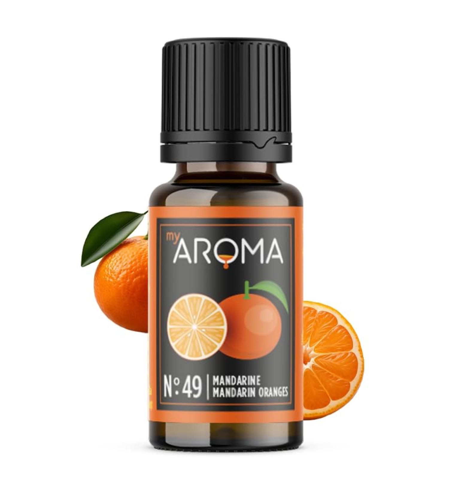 myAROMA No 49 mandarin 10 ml pure natural aroma flavor drops for water and cocktails food flavoring for cooking and baking sugarfree - Buy Online on GoSupps.com