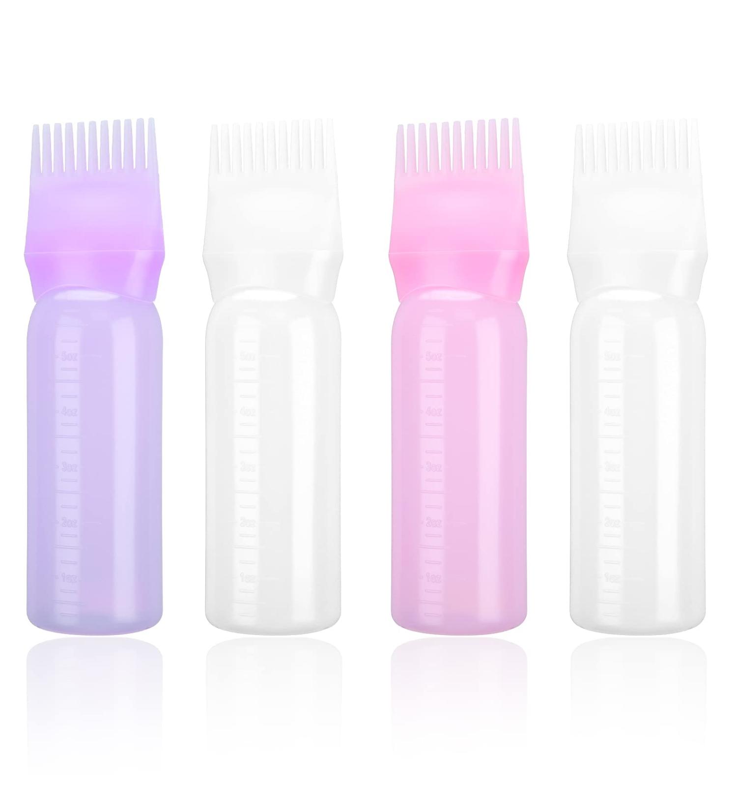 Fantesi 4-Pack Hair Oil Applicator Bottles - 160ml Hair Dye Brushes & Application Tools - Buy Online on GoSupps.com