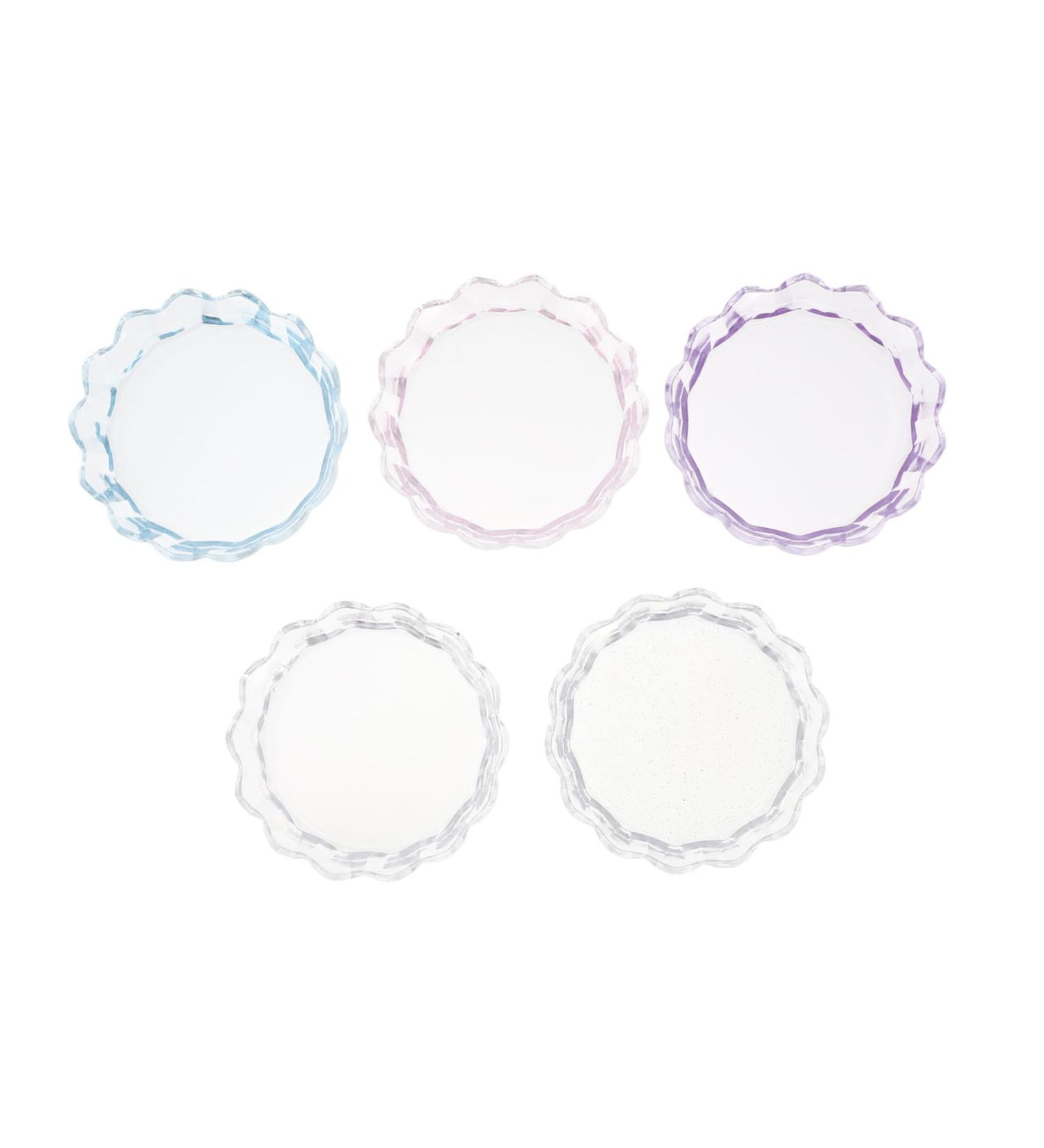 15 Pcs Nail Art Palette Set - DIY Color Mixing Trays for Nail Polish | Assorted 8.7x8.7cm Nail Art Supplies - Buy Online on GoSupps.com