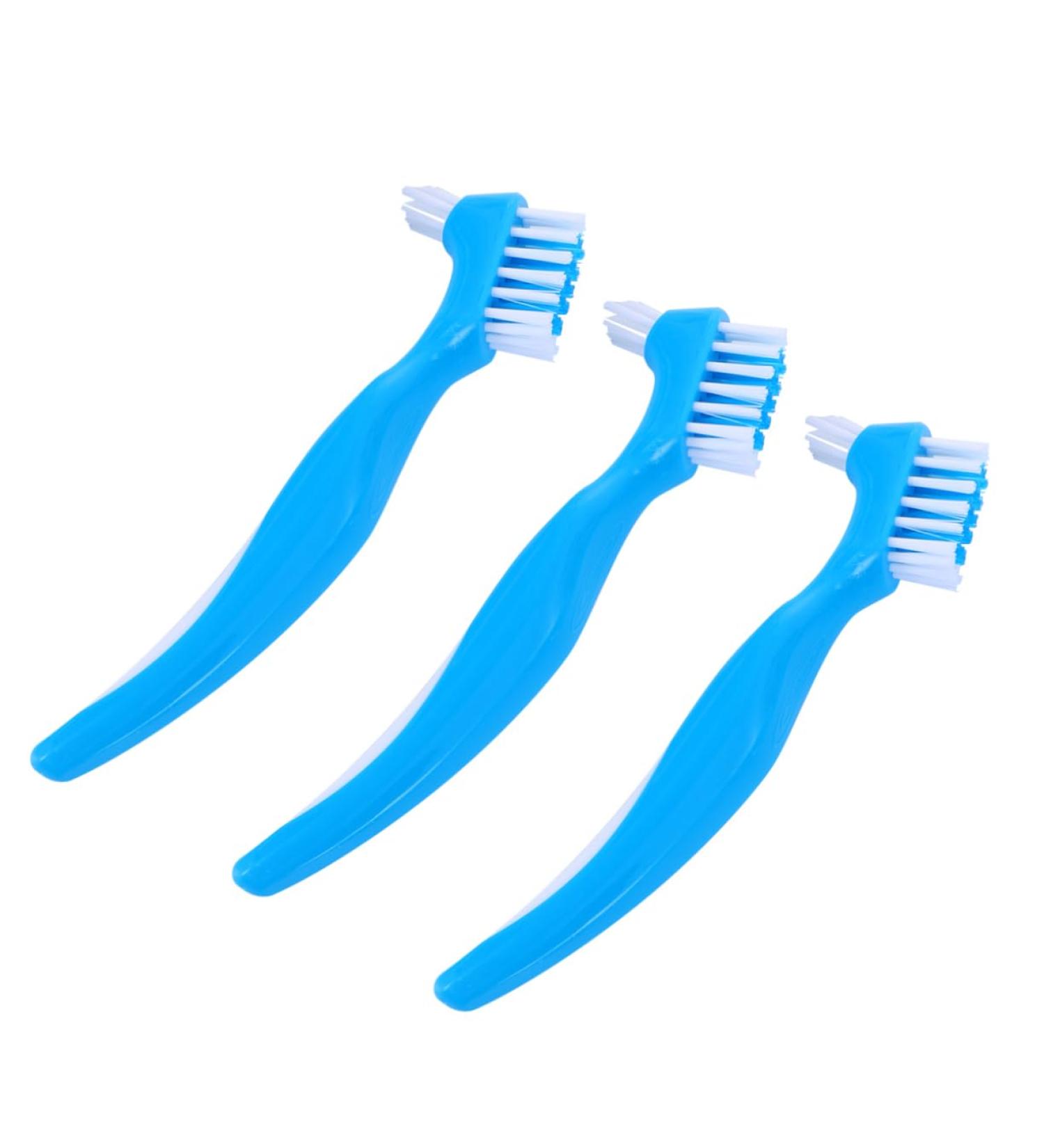 Anneomas 6-Piece Double Prosthesis Cleaning Brush Set | Dual-Sided Toothbrush for Dentures & Art Tooth Care - Buy Online on GoSupps.com