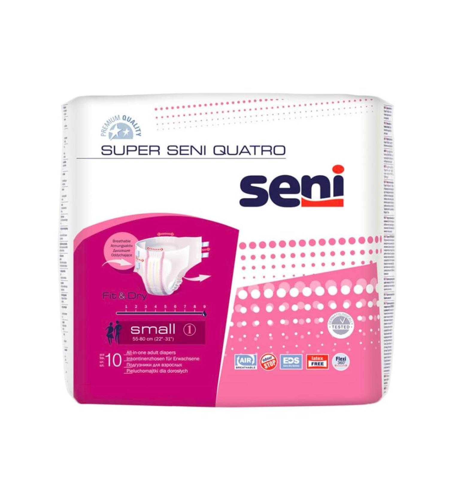 SUPER SENI Quatro size 1 S incontinence pants (12X10 pcs) S (120 pieces)