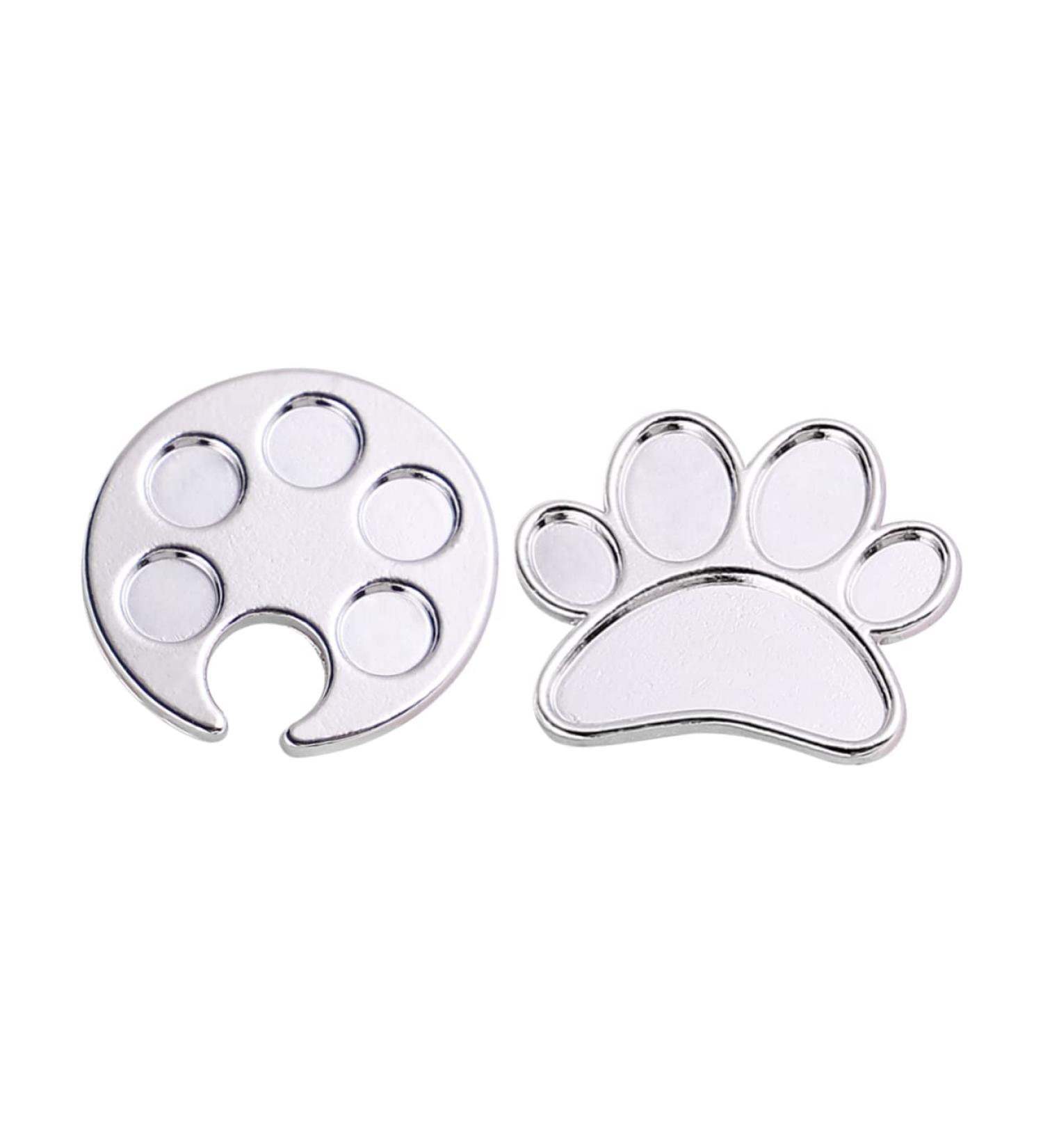  TOVINANNA 4 Piece Palette of Rings Palette Nail Polish Mixing Mini Ring Tray Red Mixing Tray for Nail Shop Rings Nail Colour Plate - Buy Online on GoSupps.com