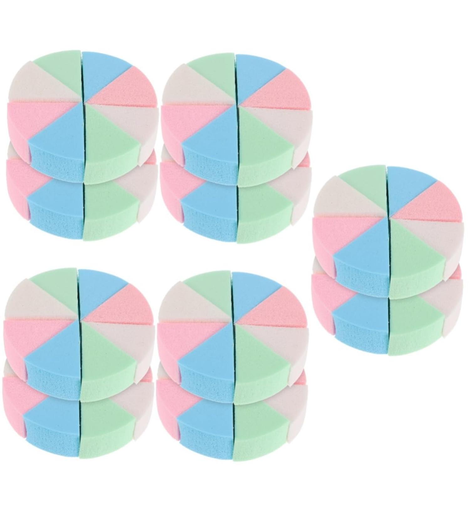 Buy Minkissy 10 Sets Triangular Sponge Puff - Makeup Blending Sponge Pads for Flawless Face Foundation | Portable Makeup Tools - Buy Online on GoSupps.com