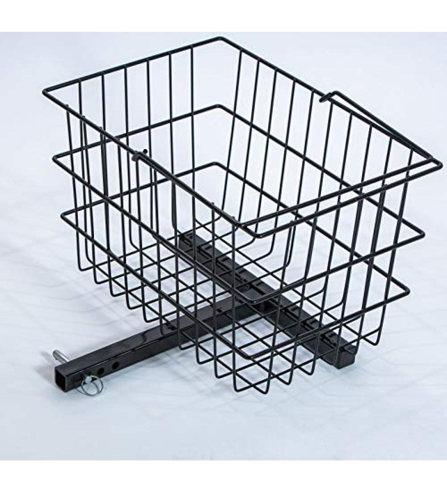 Scooter Rear Basket for Go-Go, Drive, Golden & Pride Mobility - Fits 1x1 Hitch Receiver - Buy Online on GoSupps.com