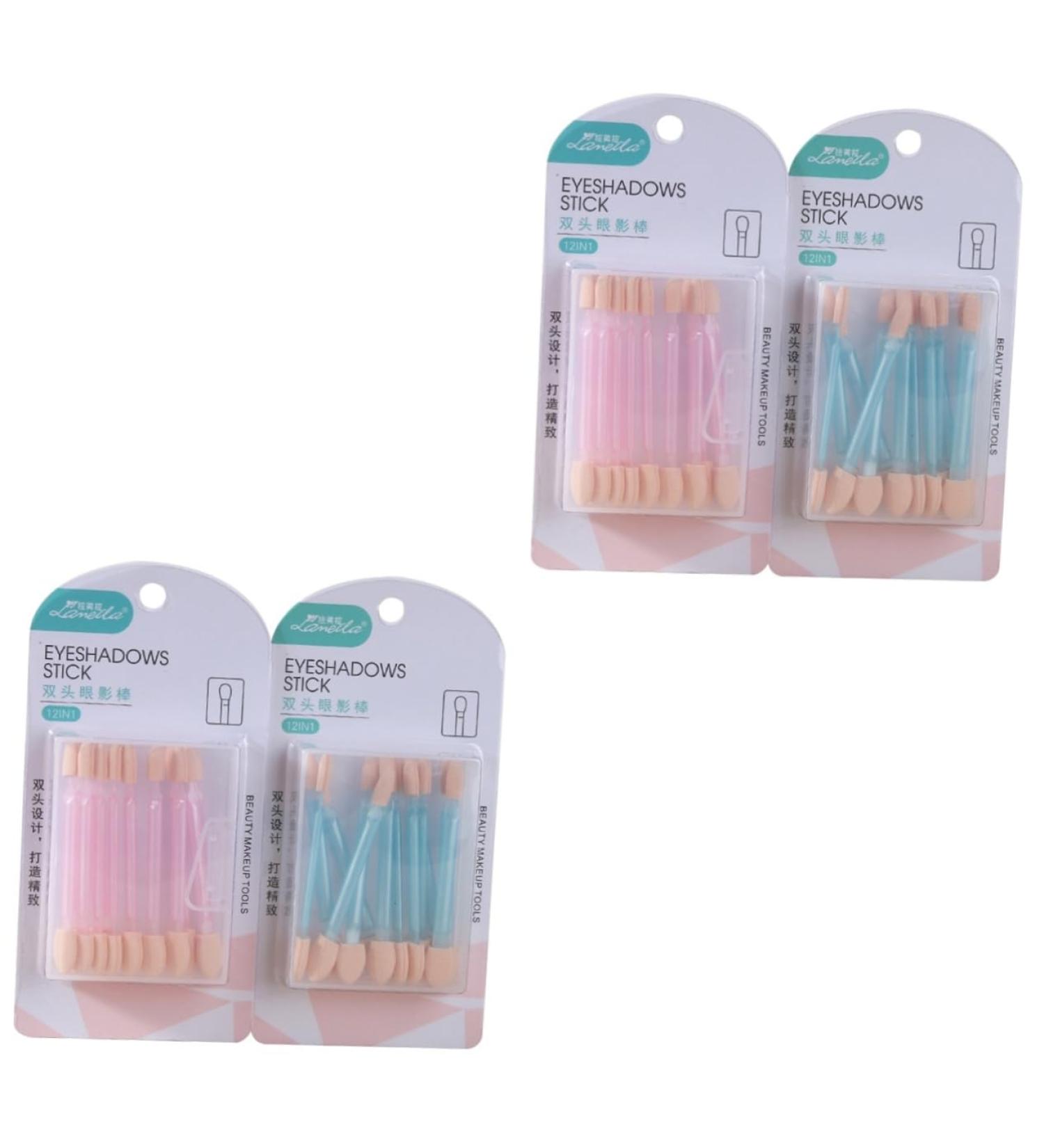 FOMIYES 48 Pcs Makeup Sponge Foam Eyeshadow Women Eyeshadow Brush Eye Shadow Miss Earth Tones 15.5X7.8X3CMx2pcs As Shownx2pcs - Buy Online on GoSupps.com