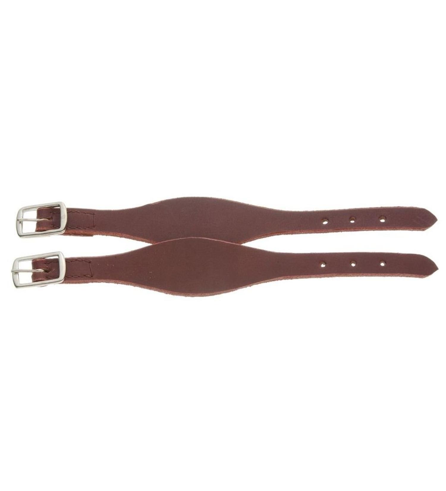 Tough-1 Shaped Leather Hobble Straps Medium Oil