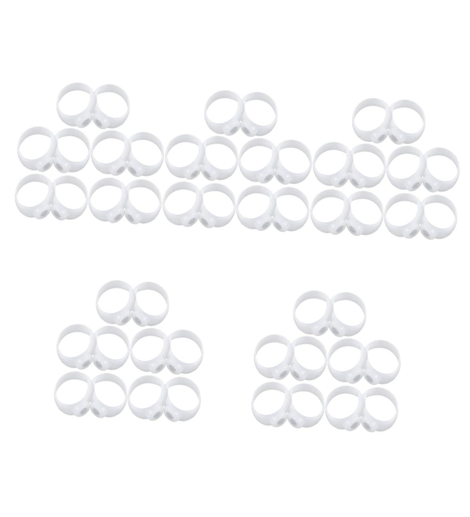 Healifty 25 Pairs Silicone Toe Covers with Acupoint Rings | Travel Magnet Elastic Bands | Transparent White - Set of 5 (3.1X3.1X1.2CM) - Buy Online on GoSupps.com