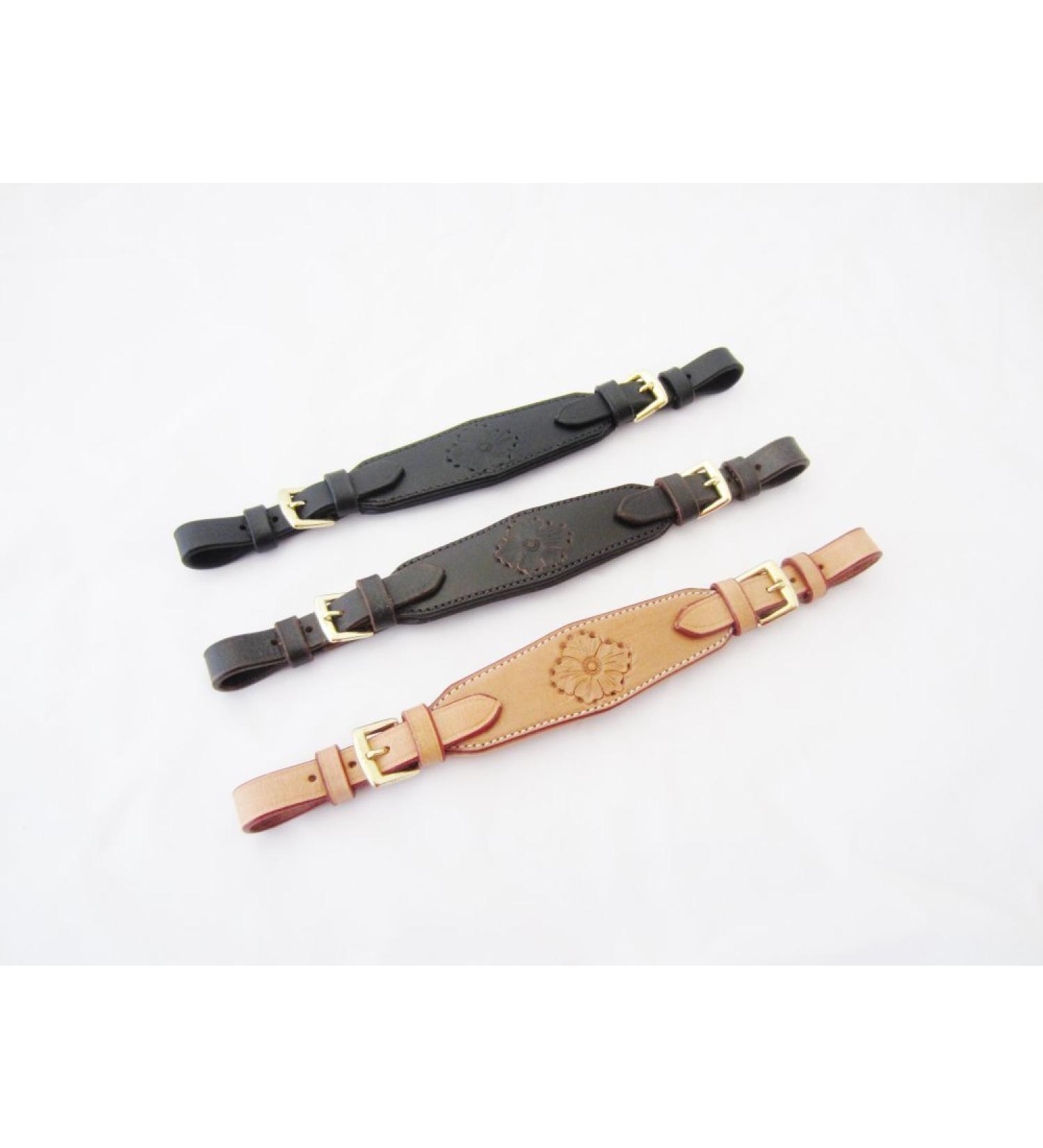 PS Horse Articles Gold Edition Soft Leather Padded Flower Noseband - Elegant Design for Ultimate Comfort | International Shipping Available - Buy Online on GoSupps.com