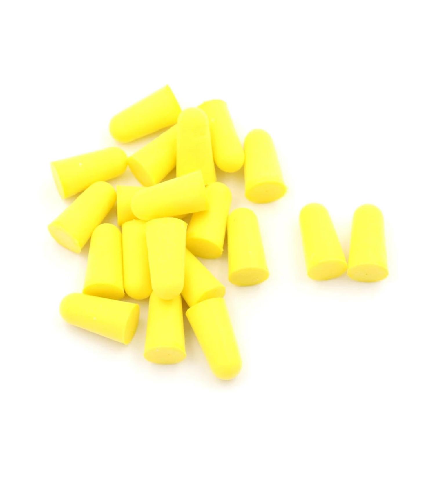 10 Pairs of Comfort Earplugs - Noise Reduction Foam Ear Plugs for Sleep - Soft & Protective (Yellow) - International Shipping Available - Buy Online on GoSupps.com